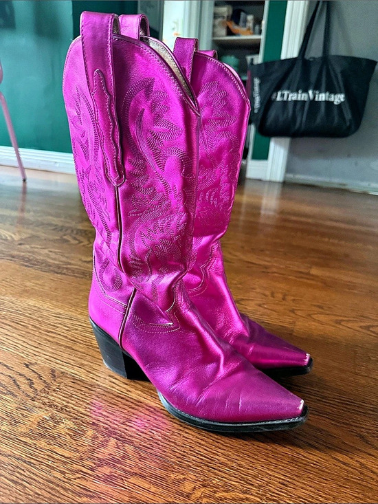 Jeffrey Campbell Shoes - Jeffrey Campbell Pink Metallic Dagget Boots US 9